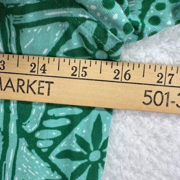 Orvis Latitudes Shirt Mens Extra Large Button Up Hawaiian Green Short Sleeve - Picture 6 of 8